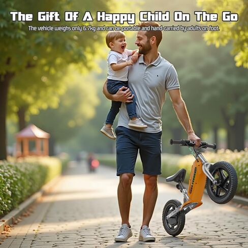 K8 Kids Electric Balance Bike ، محرك 150 واط ، 7.5 ميل في الساعة أقصى سرعة ، بطارية 21.6V 5.2AH ، 9MILES Range Electric ، مناسبة للأطفال من 3 إلى 8 سنوات لركوبها. （Orange） in Saudi Arabia