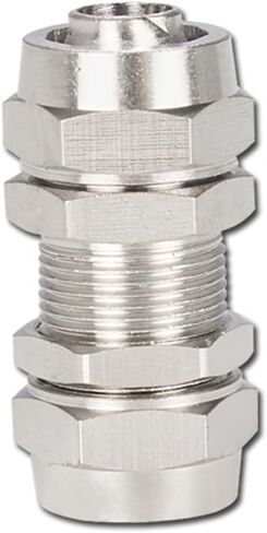 تركيبات النحاس النحاسية السريعة الهوائية من النوع T-type type Type Tube OD 4-12mm pneumatic mettings 1pcs (bulkhead ، 8mm) in Saudi Arabia