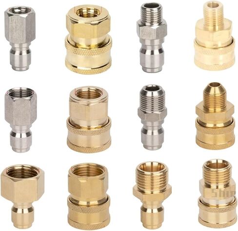 1/4 "3/8" 1/2 "سرعان ما يكون غسالة طاقة الطاقة السريعة اتصال سريع 1PCs (1L2 MALE-G (نحاس)) in Saudi Arabia