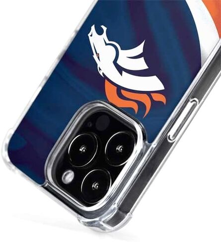 Skinit Phone Case Compatible with MagSafe iPhone 15 Pro Max - Officially Licensed NFL Denver Broncos Design in Saudi Arabia