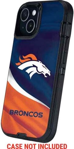 Skinit Phone Phone Skin متوافق مع Otterbox Defender iPhone 13 - تصميم NFL Denver Broncos المرخص رسميًا in Saudi Arabia