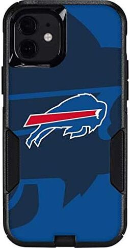 Skinit Decal Phone Skin Compatible with OtterBox Commuter Case for iPhone 12 Mini - Officially Licensed NFL Buffalo Bills Double Vision Design in Saudi Arabia