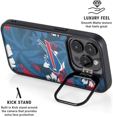 قضية الهاتف Skinit Kickstand متوافقة مع iPhone 14 Pro Max - فواتير NFL Buffalo المرخصة رسميًا in Saudi Arabia