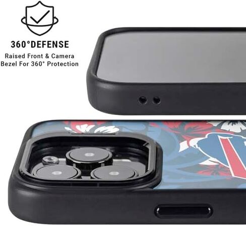 قضية الهاتف Skinit Kickstand متوافقة مع iPhone 14 Pro Max - فواتير NFL Buffalo المرخصة رسميًا in Saudi Arabia