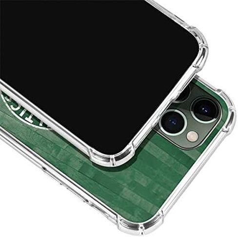 Skinit Clear Phone Case متوافق مع iPhone 12 Pro - تصميم كلاسيكيات خشب الخشب الصلب المرخص له رسميًا in Saudi Arabia