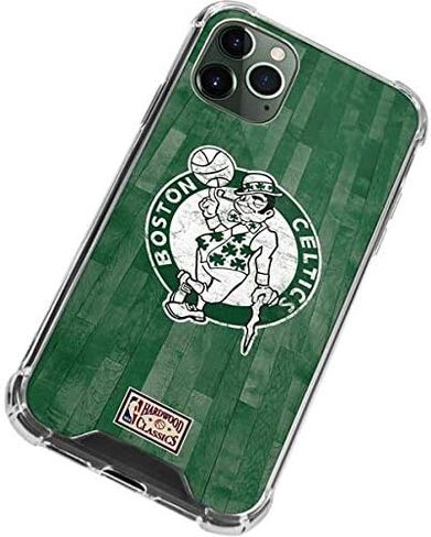 Skinit Clear Phone Case متوافق مع iPhone 12 Pro - تصميم كلاسيكيات خشب الخشب الصلب المرخص له رسميًا in Saudi Arabia