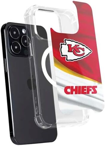 Skinit Phone Case Compatible with MagSafe iPhone 15 Pro Max - Officially Licensed NFL Kansas City Chiefs Design in Saudi Arabia