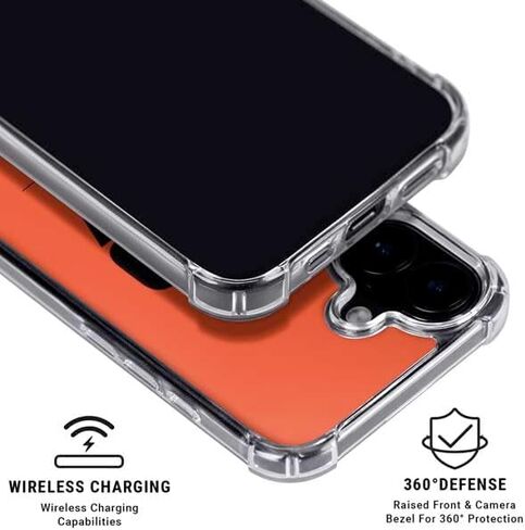 Skinit Clear Phone Case متوافق مع iPhone 16 Plus - NFL Cincinnati Bengals بالأبيض والرخص in Saudi Arabia