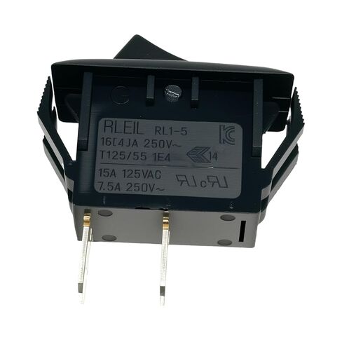 RLEIL RL1-5 2Pins 2-Position 16A 250VAC T125/55 ON/Off Switch Black Button Rocker Switch in Saudi Arabia