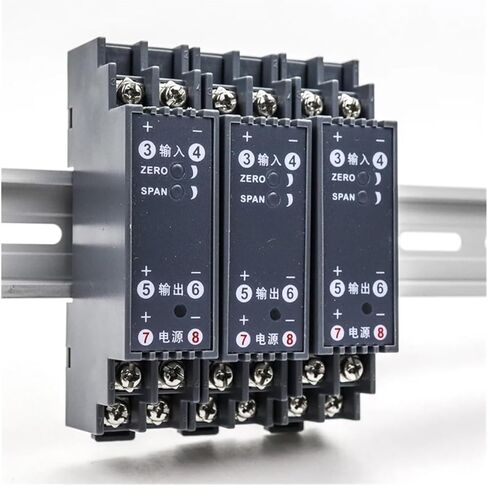 1PCS مقاومة مرسل الإرسال المحتملة الجهد الحالي 4-20MA محول إشارة 25.4x108x47mm (24VDC ، 0-20MA input_0-10v) in Kuwait
