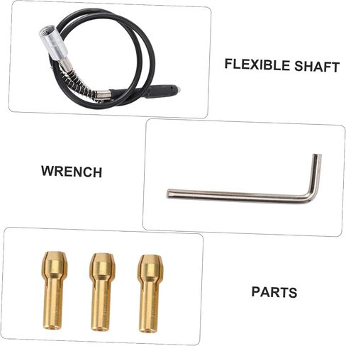 Artibetter 1SET مجموعة إكسسوارات مرنة العمود لنحت ونقش الخشب تشمل محول حفر وحفر لأدوات كهربائية مناسبة لتلميع مهام الطحن والطحن in Saudi Arabia