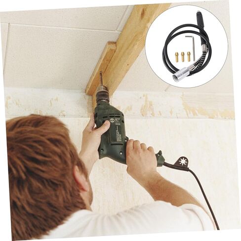 Artibetter 1SET مجموعة إكسسوارات مرنة العمود لنحت ونقش الخشب تشمل محول حفر وحفر لأدوات كهربائية مناسبة لتلميع مهام الطحن والطحن in Saudi Arabia
