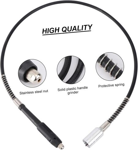 Artibetter 1SET مجموعة إكسسوارات مرنة العمود لنحت ونقش الخشب تشمل محول حفر وحفر لأدوات كهربائية مناسبة لتلميع مهام الطحن والطحن in Saudi Arabia