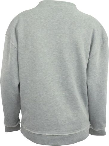 Zubaz NFL Women's Heather Gray Name & Logo Crewneck Sweatshirt w/Jobicets in Saudi Arabia