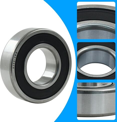 6202 2RS Ball Bearings ، 15mm × 35mm × 11 مم من الصلب ومطاط مزدوج محكم الأوتار محامل أخدود عميق للمحرك in Kuwait
