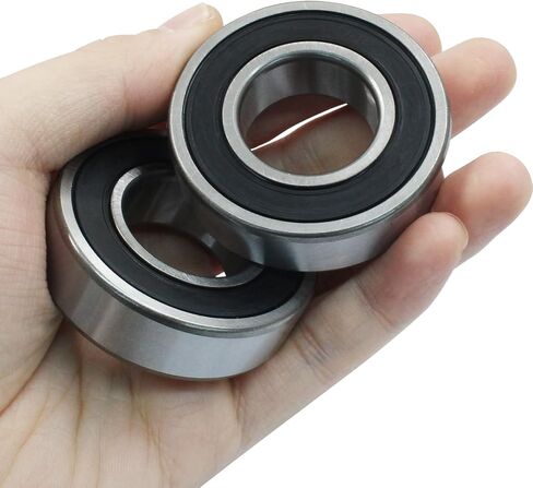 6202 2RS Ball Bearings ، 15mm × 35mm × 11 مم من الصلب ومطاط مزدوج محكم الأوتار محامل أخدود عميق للمحرك in Kuwait