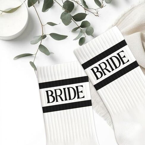جوارب Lady & Home Bride ، لحفل البكالوريوس ، هدية وصيفات الشرف ، زينة المشاركة ، ملحق دش الزفاف ، العروس لتكون هدية (A-Black) in Kuwait