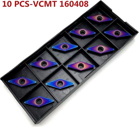 1PC Nano Blue Insert VNMG160404 VCMT160408 KT7030 Stainless Steel Hard Alloy Tool CNC Precision Cutting Turning Tool(VCMT 160408 KT7030) in Saudi Arabia
