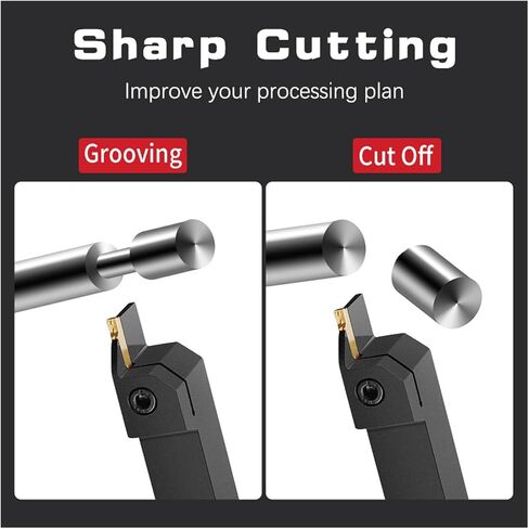 MGMN/MRMN 150/200/250/300/400/500/600 Carbide Grooving Transert Transer Tool Slotted Blade CNC Cutting Lathe (YZ6020 (Steel Good) ، MGMN_200-G (العرض)) in Saudi Arabia