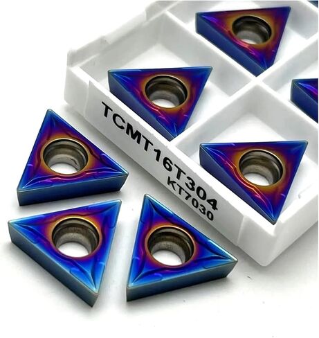 1pc Carbide Insert TCMT110204 TCMT16T304 KT7030 HRC60 Blue Metal Turning Tool External Turning Tools TCMT 110204(TCMT 110204 KT7030) in Saudi Arabia