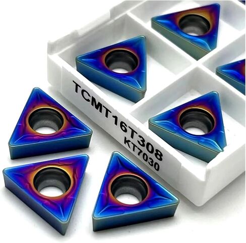1pc Carbide Insert TCMT110204 TCMT16T304 KT7030 HRC60 Blue Metal Turning Tool External Turning Tools TCMT 110204(TCMT 110204 KT7030) in Saudi Arabia