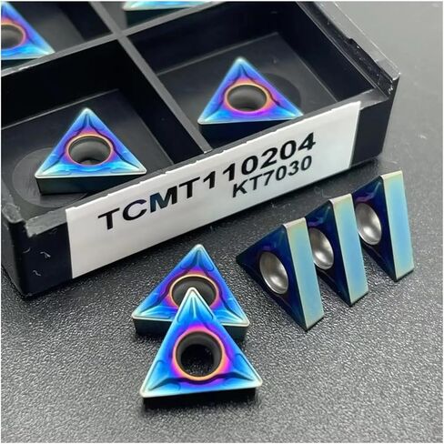 1pc Carbide Insert TCMT110204 TCMT16T304 KT7030 HRC60 Blue Metal Turning Tool External Turning Tools TCMT 110204(TCMT 110204 KT7030) in Saudi Arabia