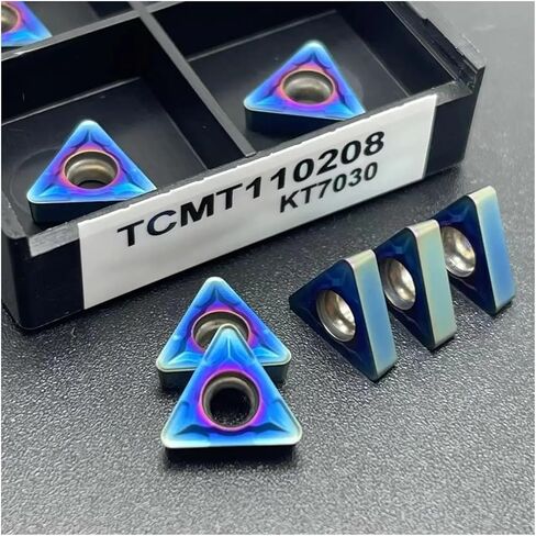 1pc Carbide Insert TCMT110204 TCMT16T304 KT7030 HRC60 Blue Metal Turning Tool External Turning Tools TCMT 110204(TCMT 110204 KT7030) in Saudi Arabia