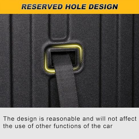 Cargo Liner & Backrest Mat for 2021-2025 Genesis GV80 (Only 5 Seat) : Custom Fit PU Leather Trunk Liner and Backrest Protector - All Weather Waterproof Anti-Slip Easy to Clean Cargo Mat in Kuwait