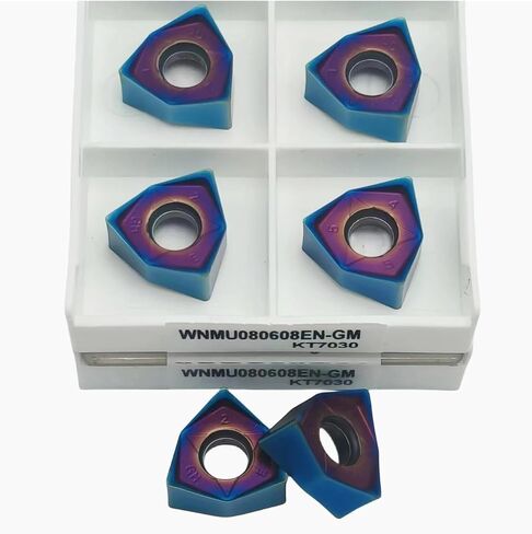 10pcs WNMU080608 Face Milling Inserts WNMU080608EN GM KT7030 Mill Tungsten Carbide Cutter Lathe Turning Tool in Saudi Arabia