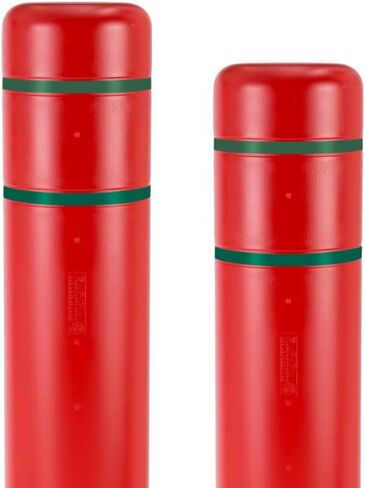 BollardGard 8" x 52" 2-Pack Bollard Cover - Innoplast (Yellow Red Tape) in Kuwait