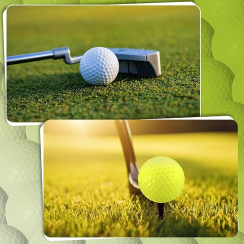 24 Pcs Duo Soft Golf Balls Senior Golf Balls Yellow Golf Balls Distance Golf Balls Super Soft Golf Balls Senior Colored Soft Golf Balls Yellow Golf Balls Low-compression Supersoft Golf Ball in Saudi Arabia
