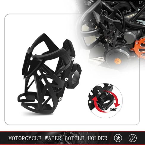 MFGZD Motorcycle Water Bottle Holder Drink Cup Holder for 55-78mm Diameter Bottles,15-33mm Universal Handlebar Bike Cup Holder 360 ° Rotation Fit for Harley ATV Scooter Bike Stroller Wheelchair in Kuwait