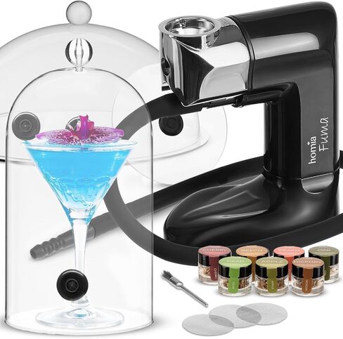 Cocktail Smoker Kit - Whiskey Smoker Kit - Smoke Infuser - Universal Kit, 14 PCS, Smoker Machine with Accessories and Wood Chips - Indoor Smoker - Gift for Men in Kuwait