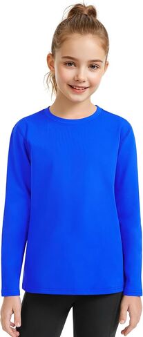 Auranso Boys Compression Hermal Shirt Fleece Long Long Mortic Athletic Sportic Paselayer Kids Lundershirts in Saudi Arabia
