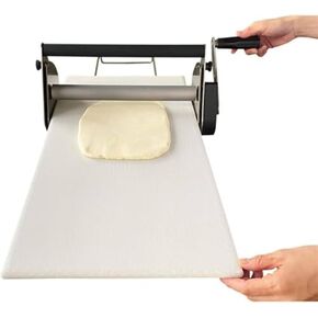 Compact Manual Dough Sheeter Machine for Croissants, Pizza & Pastry - Folding Design with 55 Adjustable Thickness Settings for Perfect Fondant & Bakery Results in Saudi Arabia