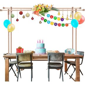 على المائدة حامل قضيب مع المشابك قابلة للتعديل 10-45 بوصة طول 15-106 بوصة طول خشبي قضيب قضيب الحفلات الذكرى السنوية in Kuwait