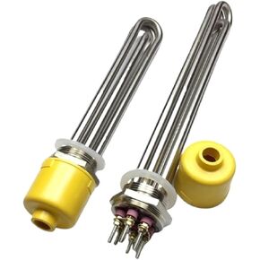 1pc DN40 304SS 220V/380V 3KW/6KW/9KW/12KW Tubular Water Heating Element Spare Parts for Boiler Air Tank(220V,9KW 300MM_DN40) in Saudi Arabia