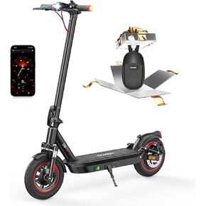 iscooter electric scooter البالغين ، 10 '' 'إطارات الطرق الهوائية ، و 25 ميلاً في الساعة سرعة كحد أقصى و 28 ميلًا كحد أقصى in Kuwait