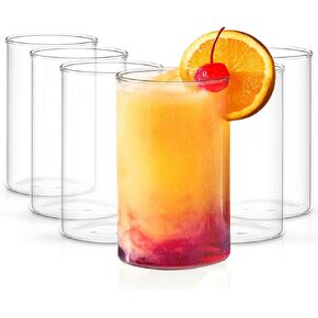 نظارات شرب البوروسيل ، 12 أونصة ، مجموعة من 6 ، خالية من BPA ، شرب السلك ، مجموعة زجاجية مائية صافية وخفيفة الوزن ، مقاومة للرائحة ، فريزر وغسالة صحون آمنة ، أكواب للعصير والبيرة والكوكتيلات in Kuwait