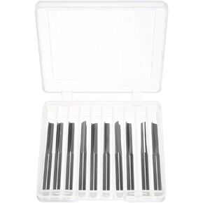 10pcs 3.175mm Shank Tungsten Steel CNC Router Bits 2 Flute Straight Slot Wood MDF Milling Cutter in Saudi Arabia