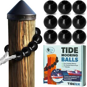 Dock Mooring Balls | #1 Boat Dock Accessories To Prevent Lines From Catching On Pier Pilings As Tides Rise & Fall, Protect Your Boat In the Slip When Water Levels Change, Fits Standard Marine Rope in Saudi Arabia