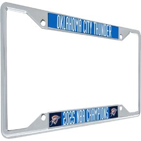 Desert Cactus Oklahoma City Thunder Car Accessories NBA Team Basketball Metal License Plate Frame and Tag Holder for Front or Rear of Vehicle (2025 Championship) in Saudi Arabia
