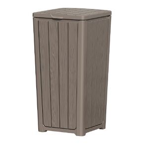 Outdoor Trash Can 23 Gallon Garbage Can with Lid Waterproof Resin Garbage Patio Waste Bin for Garden, Backyard, Deck,Black in Kuwait