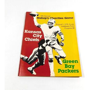 1978 برنامج Kansas City Chiefs vs Bay Packers NFL Football Program 8-5-78-برامج اتحاد كرة القدم الأميركي in Kuwait