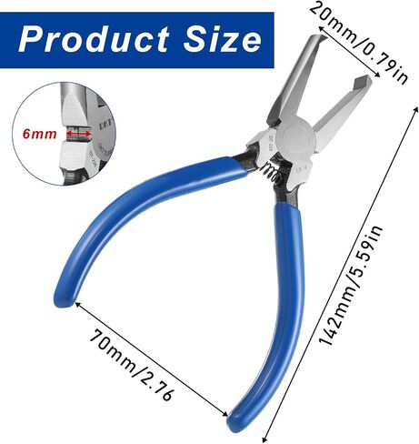 Fret Removal Pliers, Fret Puller Tool Precision Cutting Pliers with Blue Rubber Coating Multifunctional Cutter Tool for Acoustic Eelectric Guitar Bass, Pulling Cutting Nails or Wires in Saudi Arabia