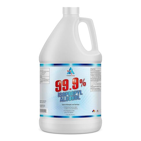 Chem Corp Isopropyl Alcohol 99% Pure - USP & NF Medical Grade- USA 99 Percent Concentrated Rubbing - 1 Gallon 128 Ounces and 1 Free Spray Bottle in Saudi Arabia