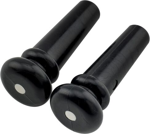 Musiclily Acoustic Guitar Plastic End Pin لـ Martin Taylor Guitar ، Black W/White Dot (حزمة 2) in Saudi Arabia