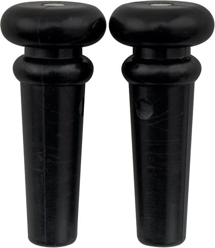 Musiclily Acoustic Guitar Plastic End Pin لـ Martin Taylor Guitar ، Black W/White Dot (حزمة 2) in Saudi Arabia