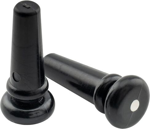 Musiclily Acoustic Guitar Plastic End Pin لـ Martin Taylor Guitar ، Black W/White Dot (حزمة 2) in Saudi Arabia