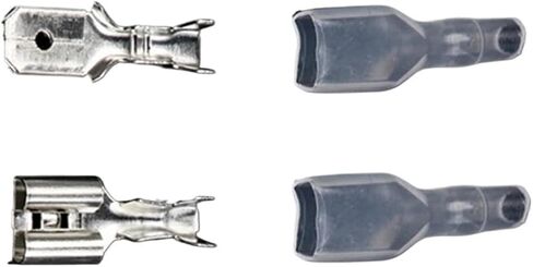 200 قطعة 2.8 مم 4.8 مم 6.3 مم من الإناث الإناث Spade Cold Colp Connector Care Care Mointer Concector Set (2.8mm 200pcs (Silver)) in Saudi Arabia